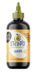 Steep'd Basil infused extra virgin olive oil, 300 mL bottle